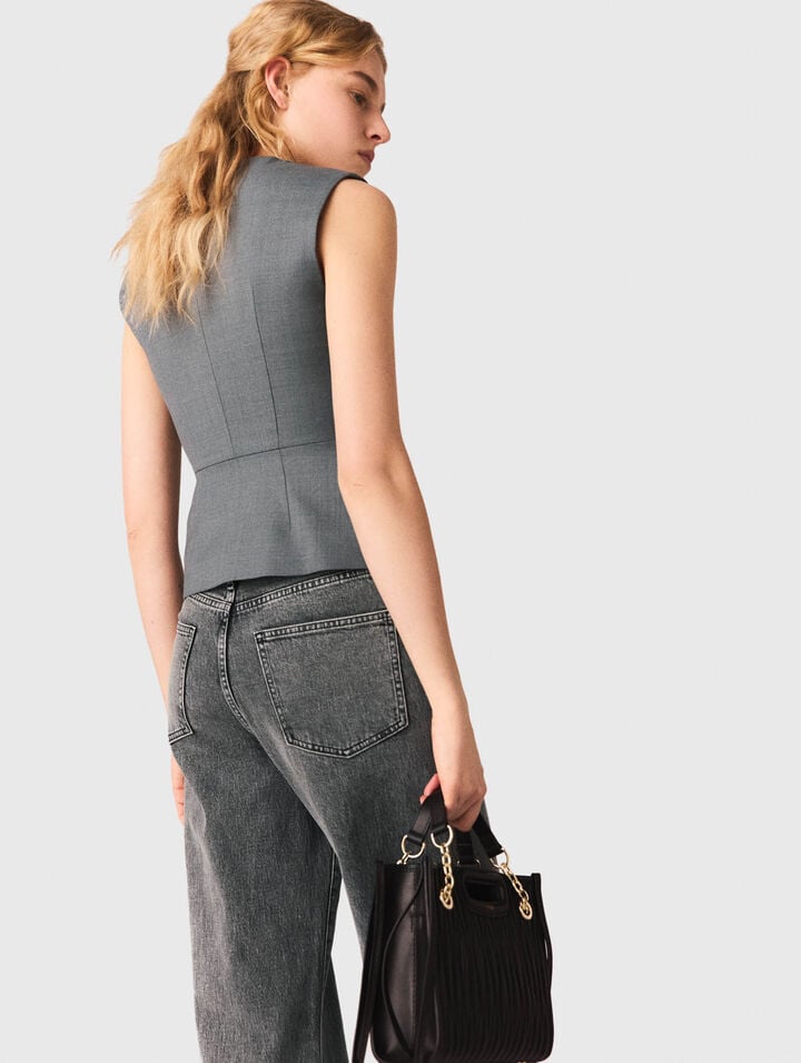 Veston de tailleur &agrave; boutons bijoux