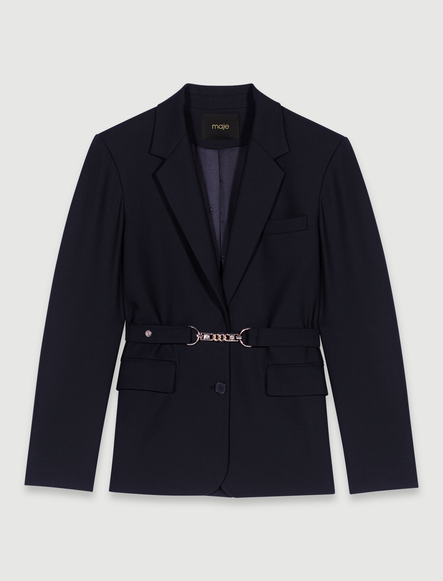 Trendy Women s Suit jackets Biker Tailored Tweed Maje