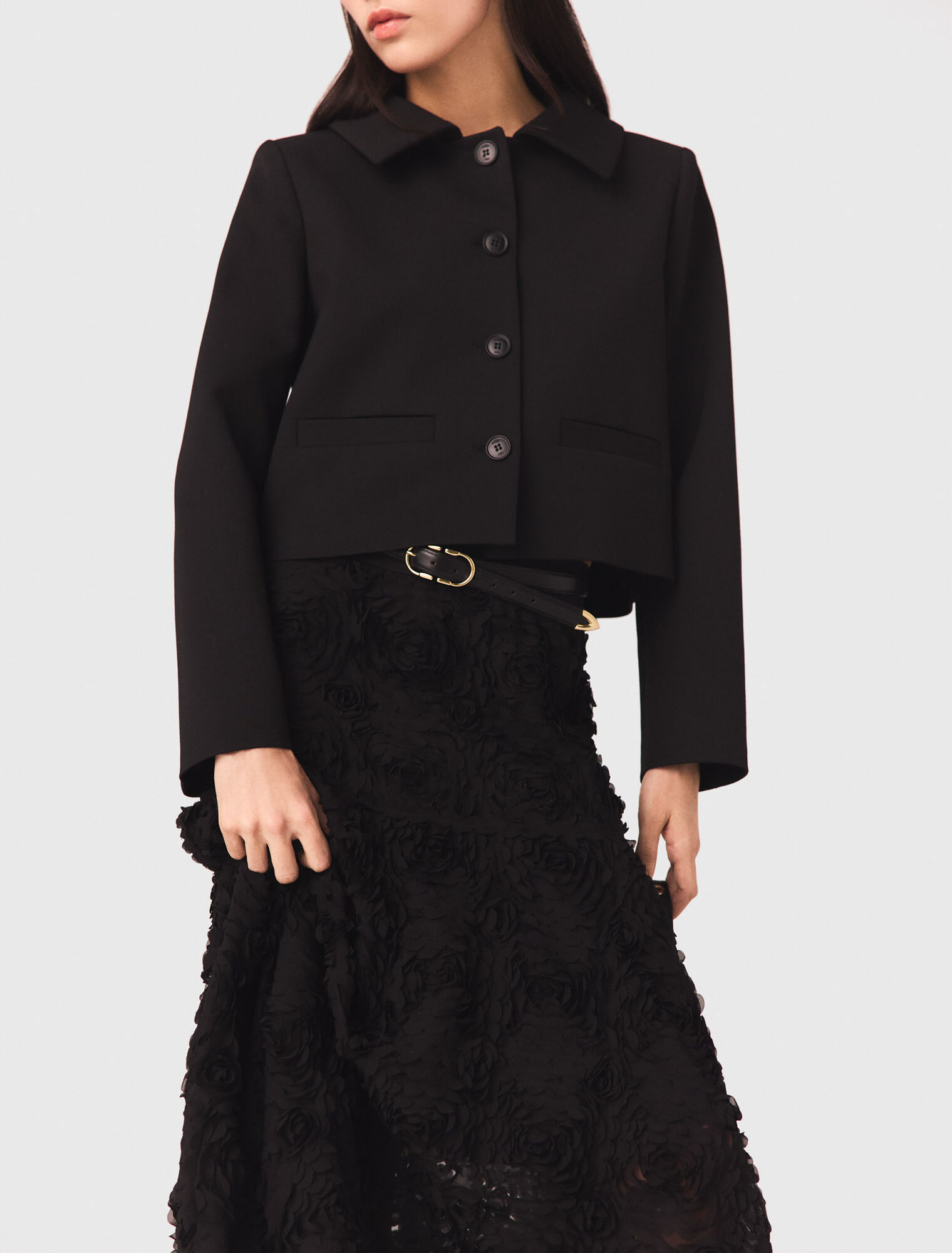 Jupe longue brod&eacute;e