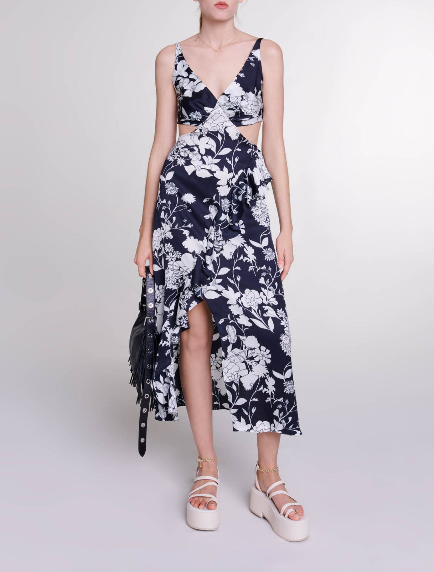 Cutaway maxi dress
