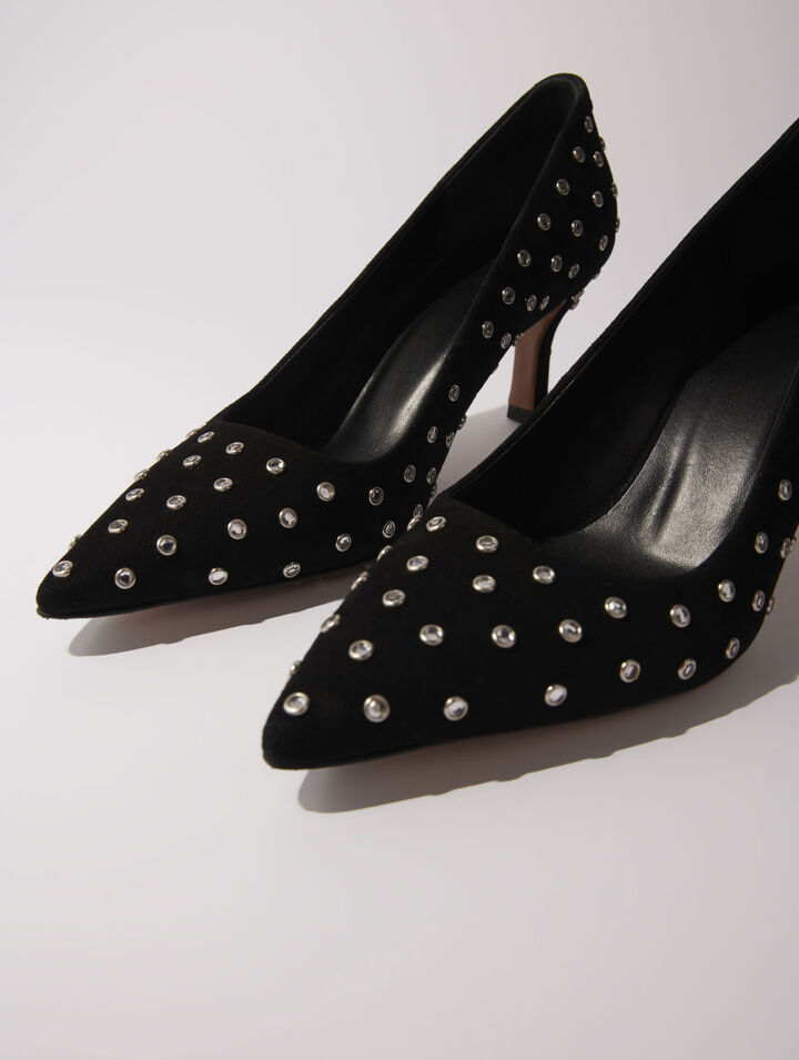 Escarpins pointus à strass
