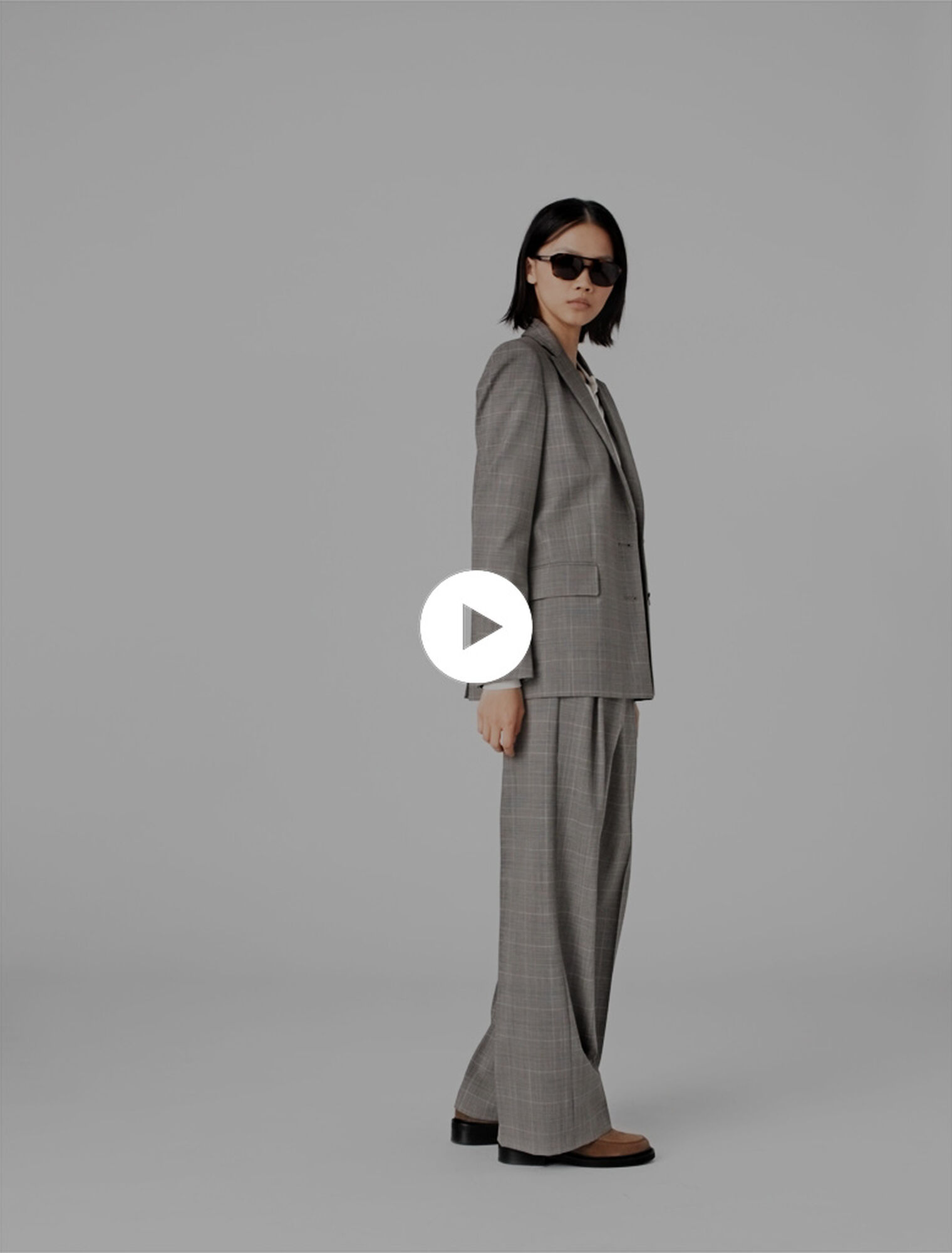 Veste de tailleur &agrave; carreaux