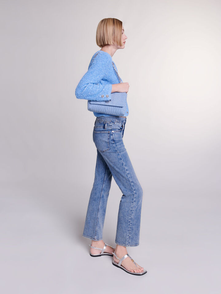 Cardigan en maille et sequins