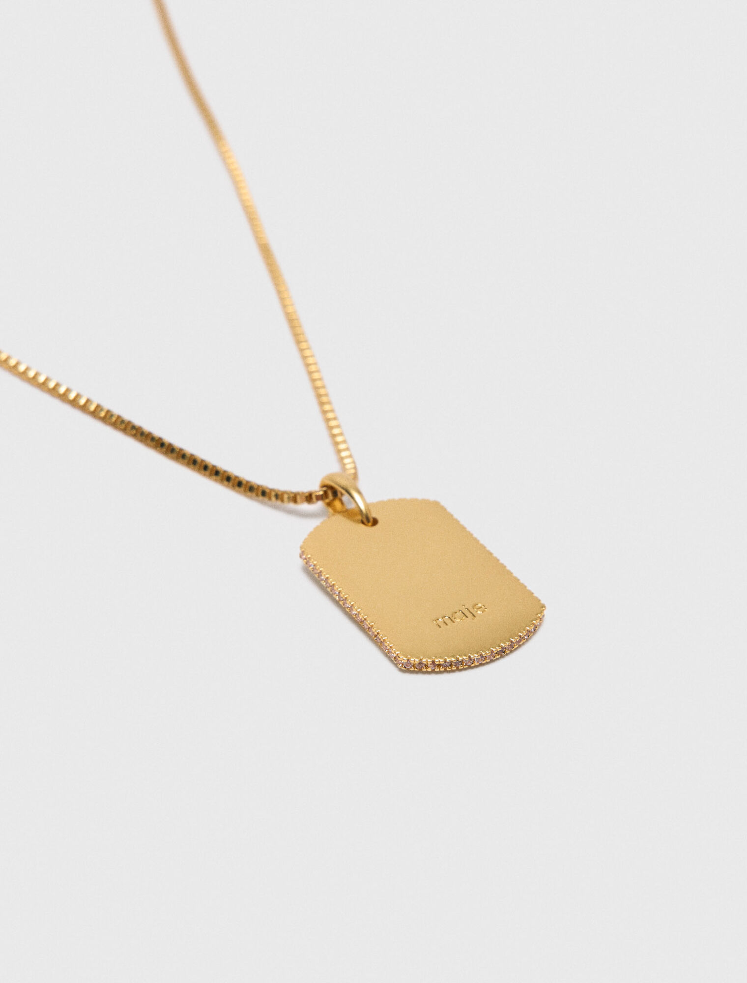 Collier plaque signe du zodiaque