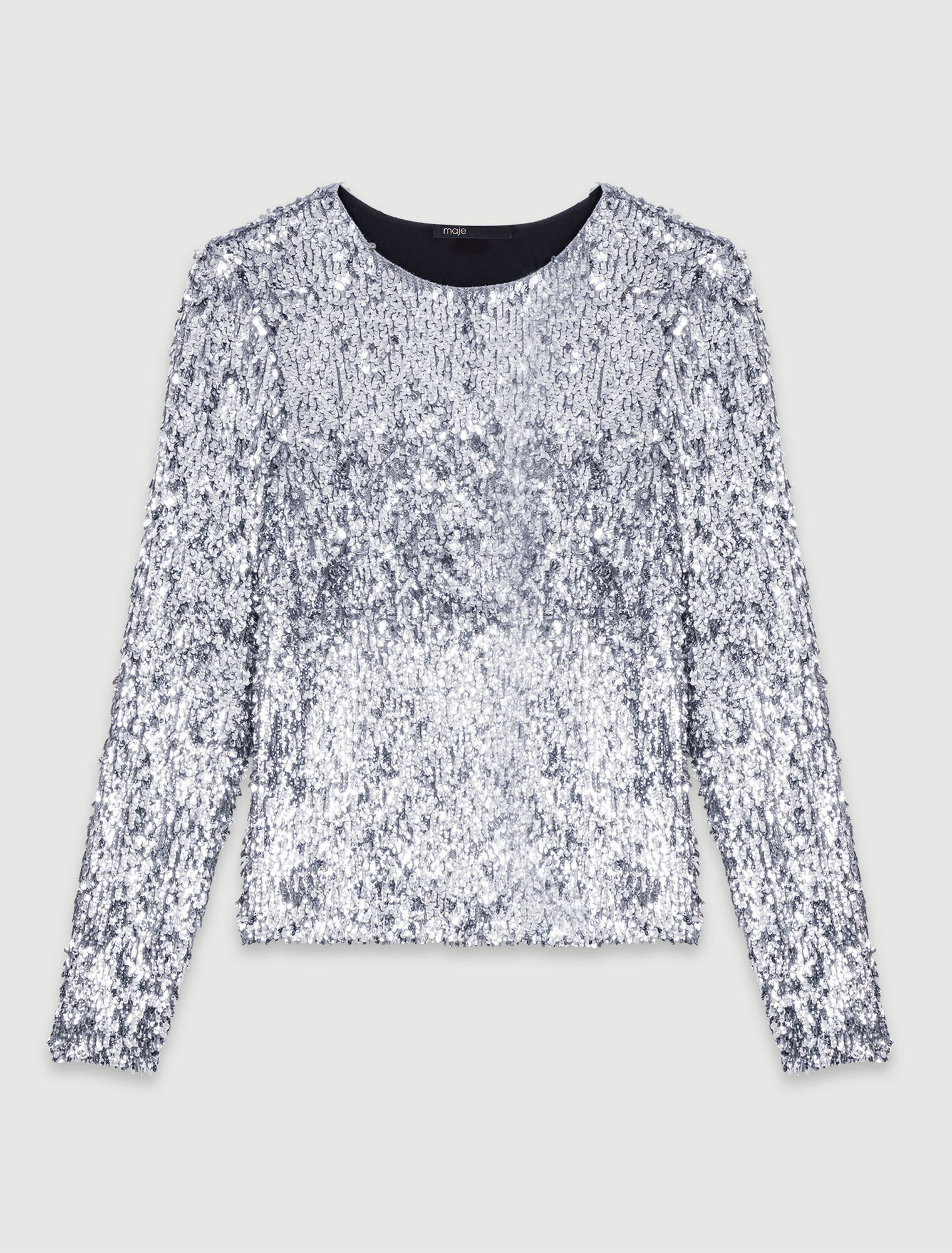 Top manches longues en sequins