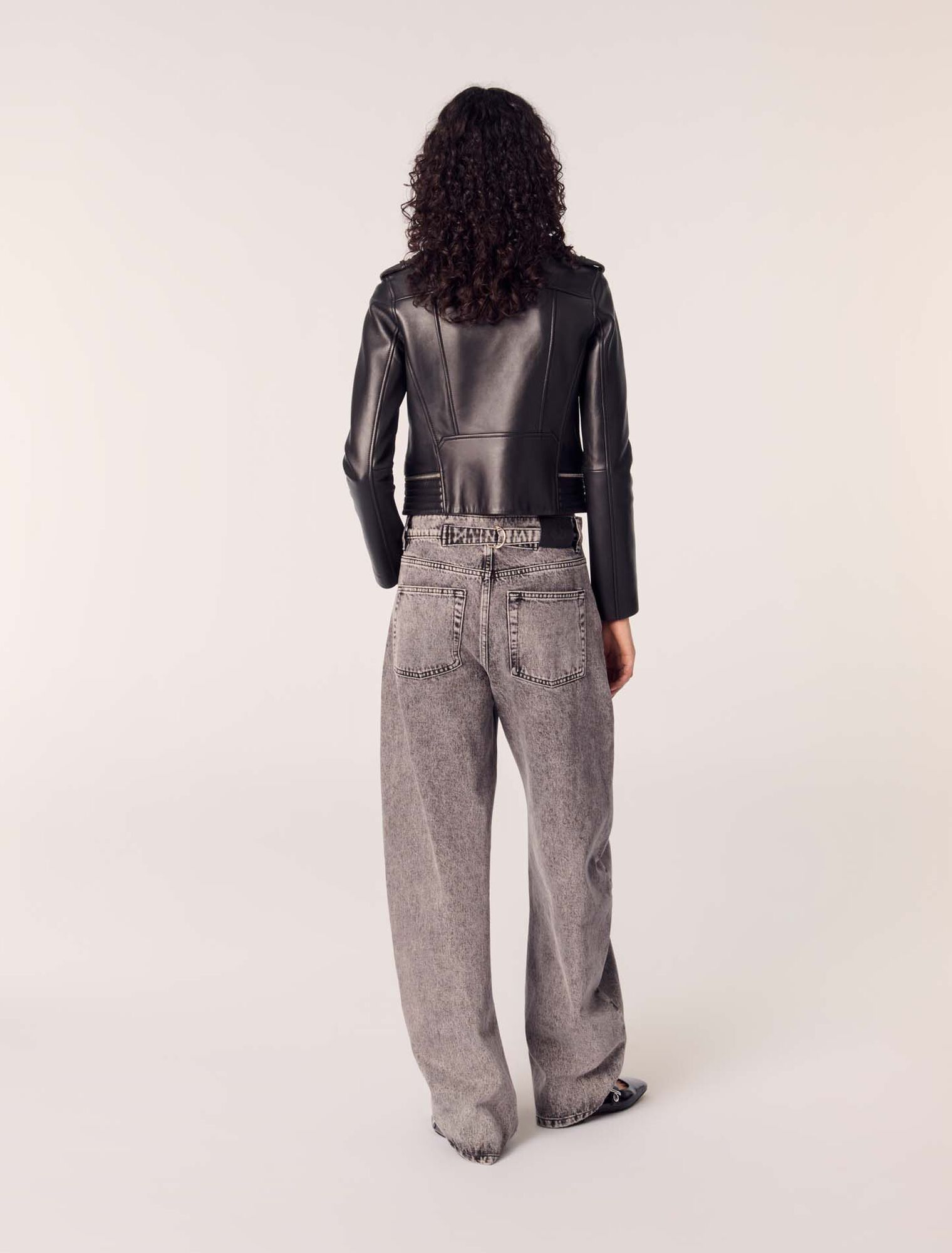 Blouson en cuir d'agneau