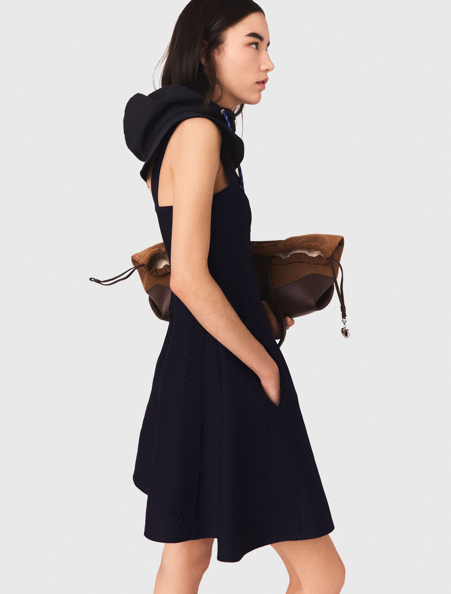 Short knitted skater dress