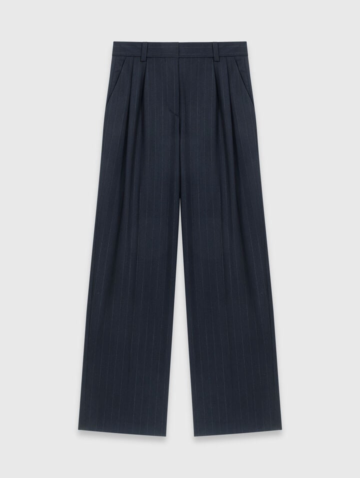 Pantalon de tailleur &agrave; rayures
