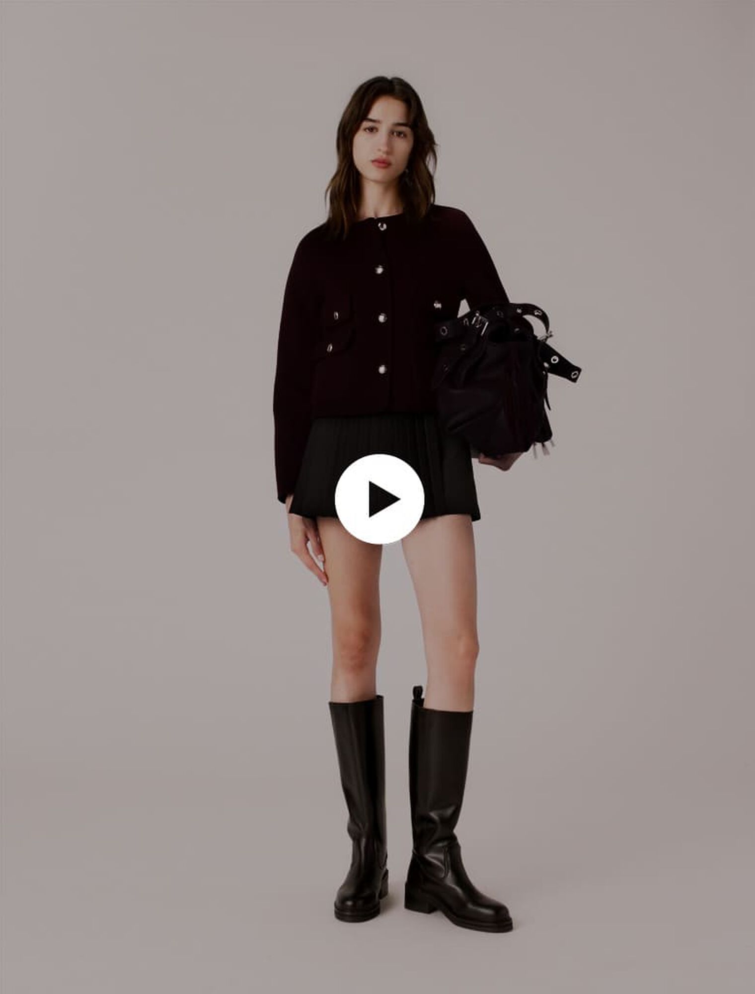 Straight-fit pleated shorts