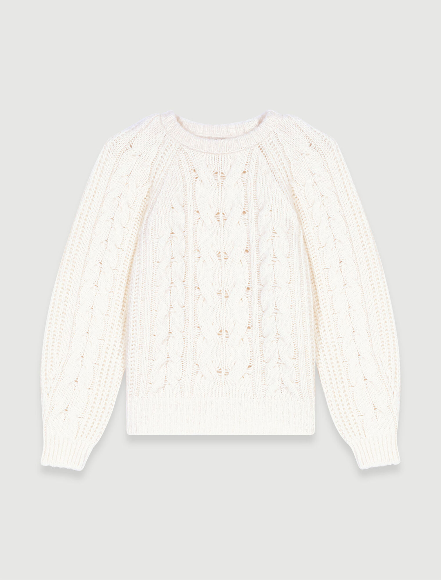 Pull en maille torsadée