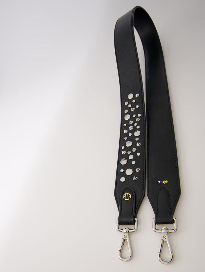 Leather shoulder strap