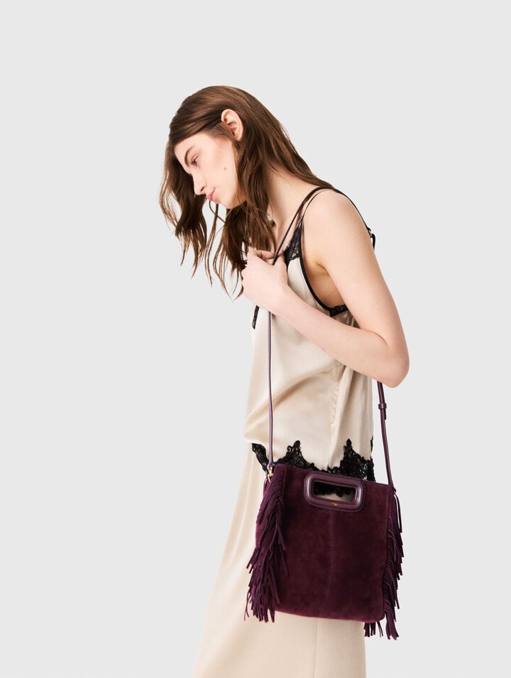 Suede M bag