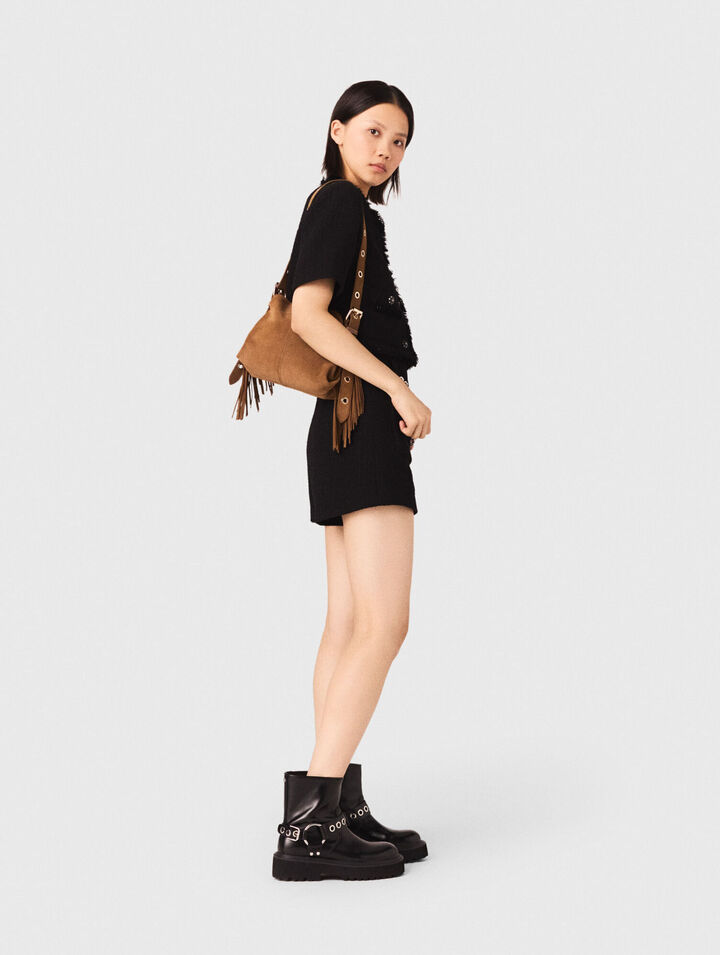 Miss M mini suede bag