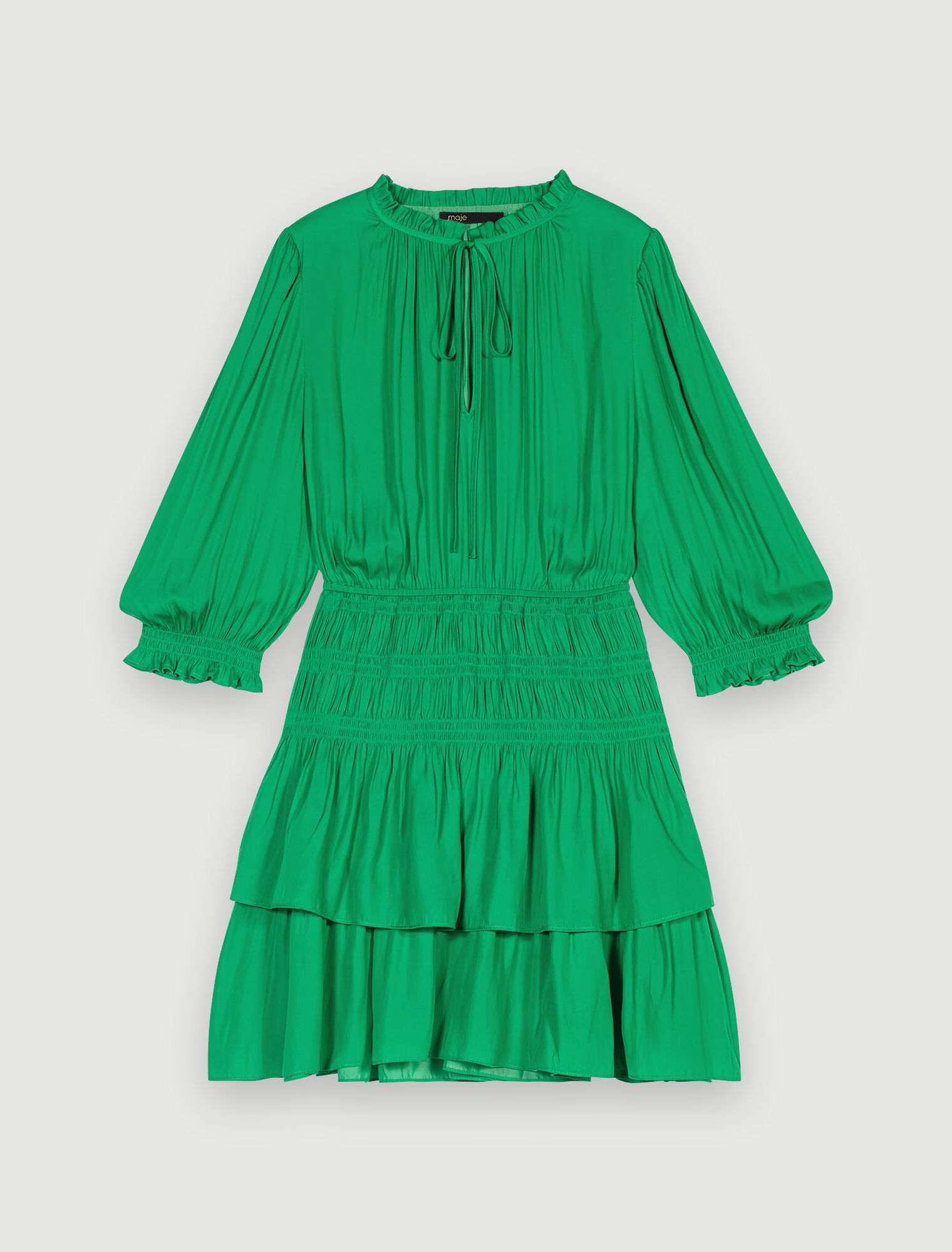 Robe courte à volants