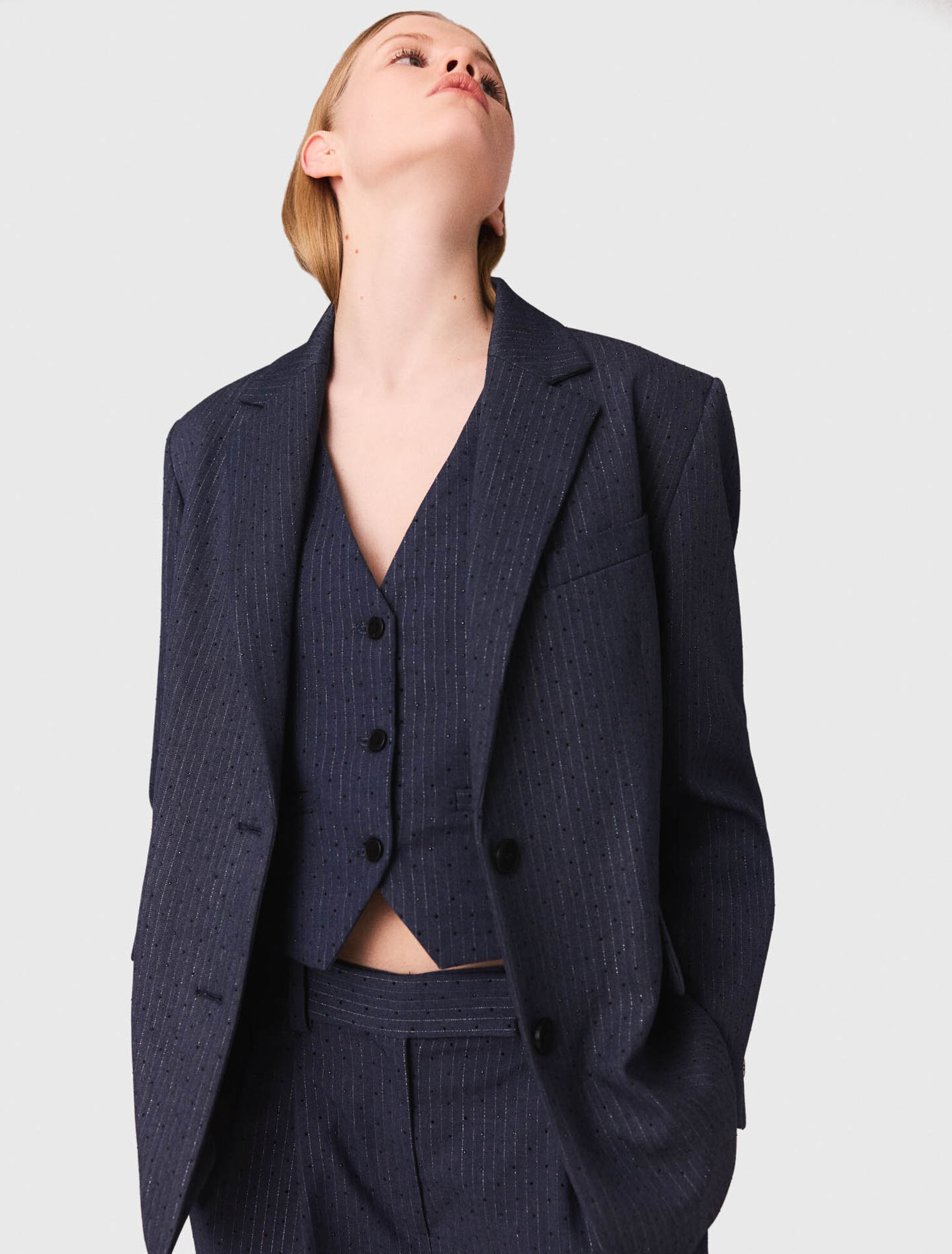 Rhinestone suit jacket