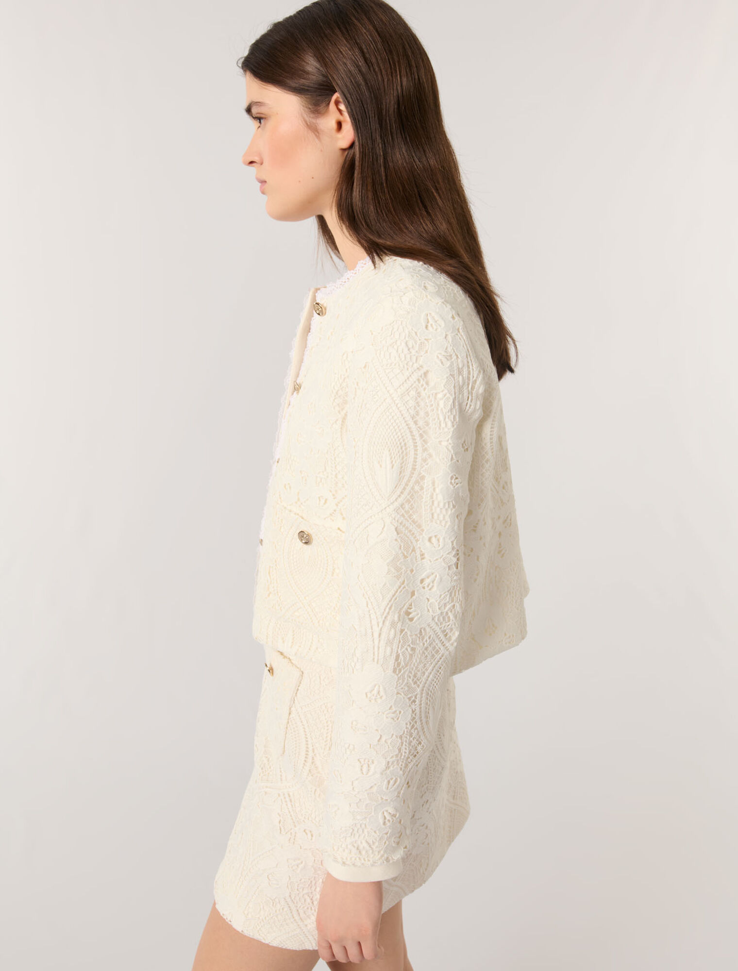 Short guipure jacket