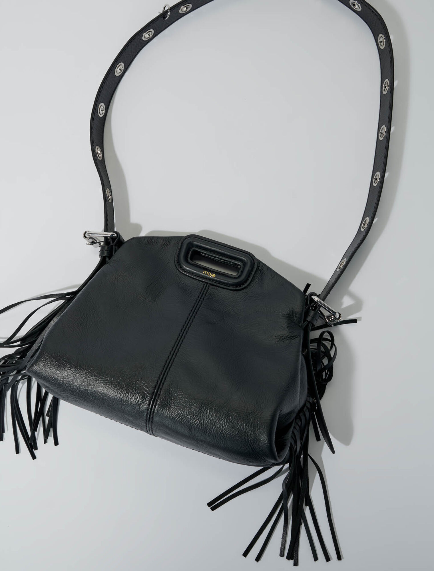 Sac Miss M mini en cuir craquelé