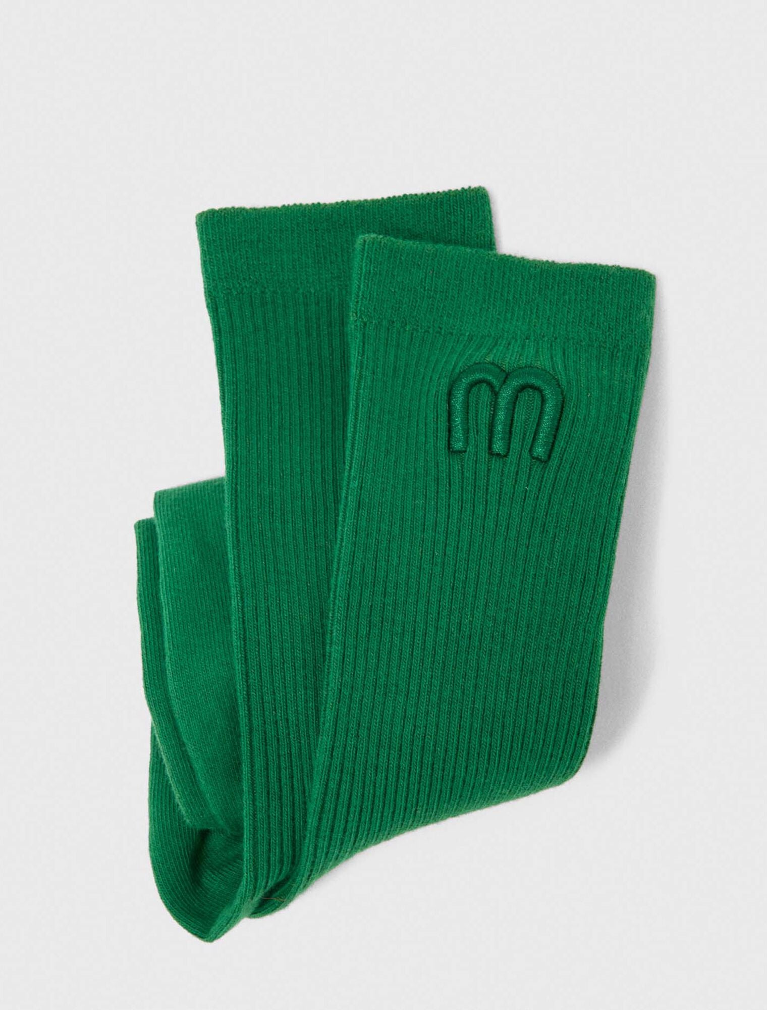 Chaussettes color&eacute;es en coton