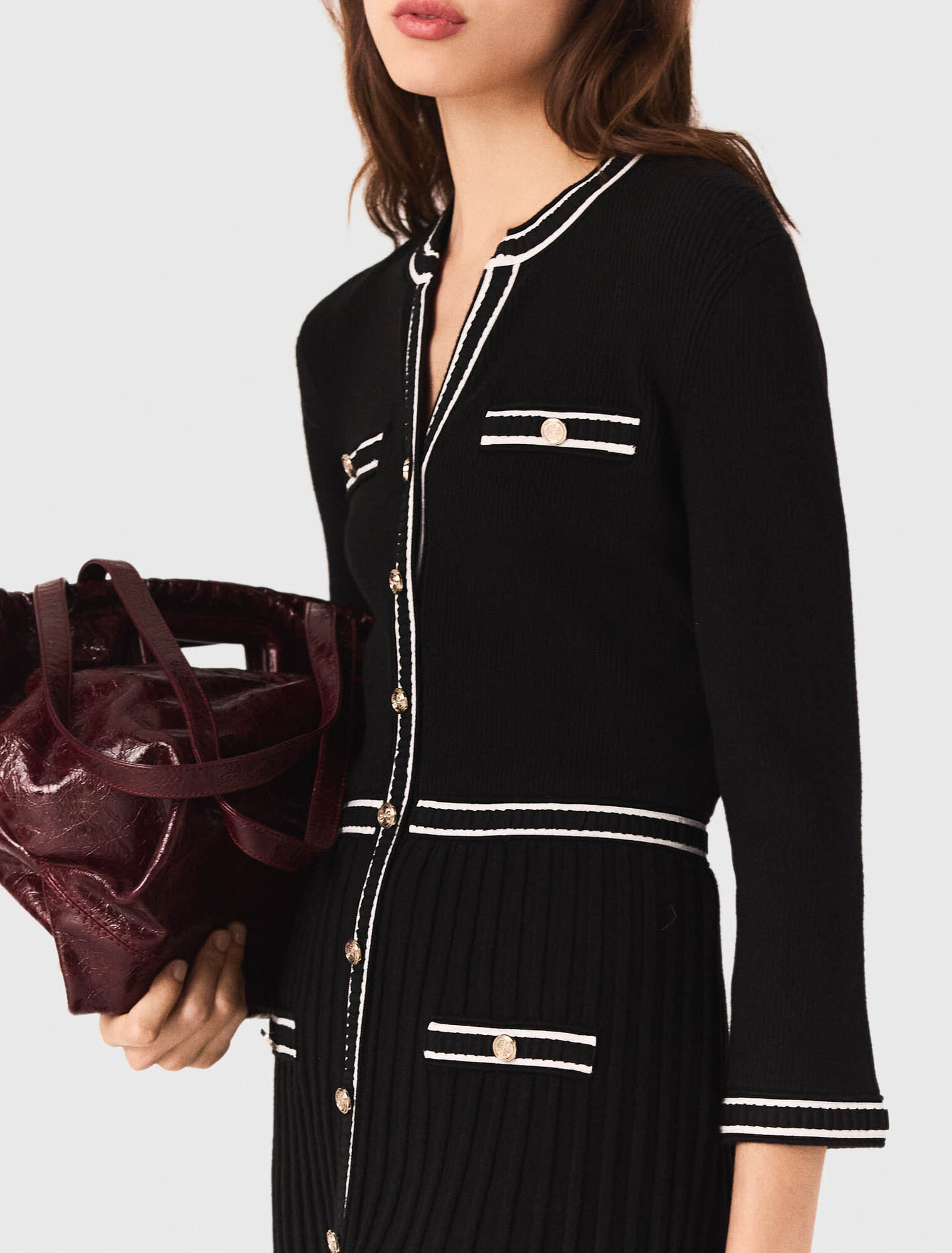 Robe mi-longue en maille