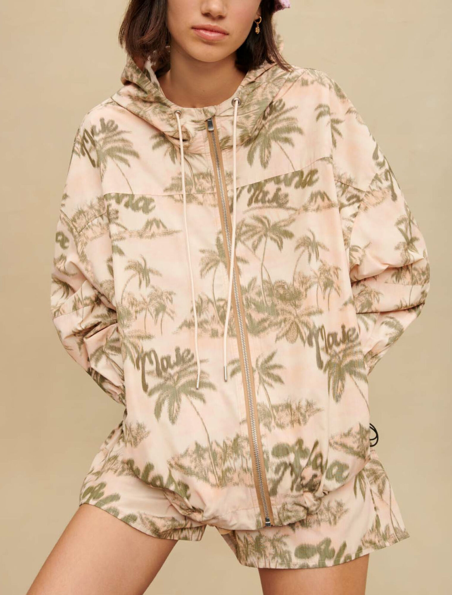 Veste à motifs palmiers