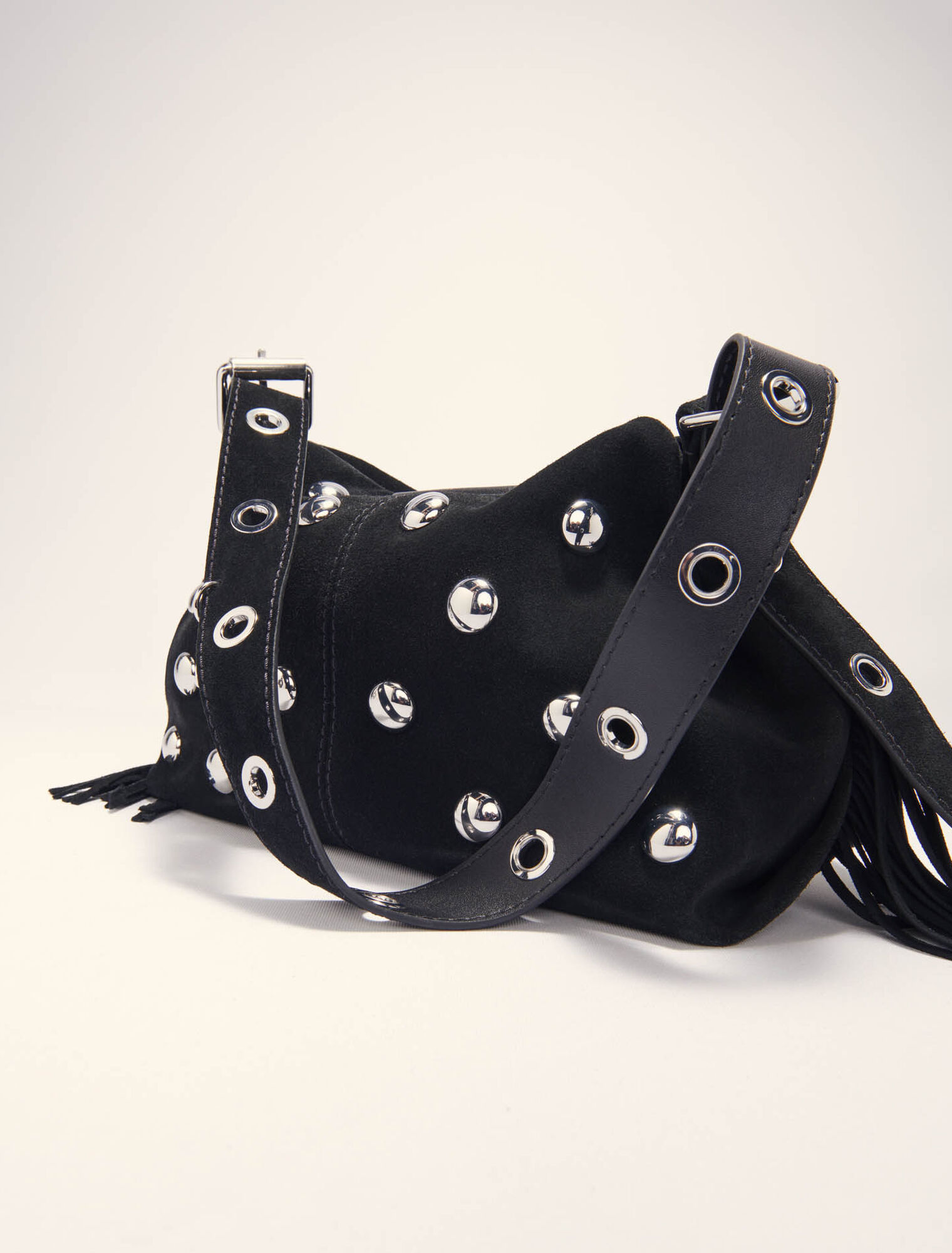 Miss M suede studded bag