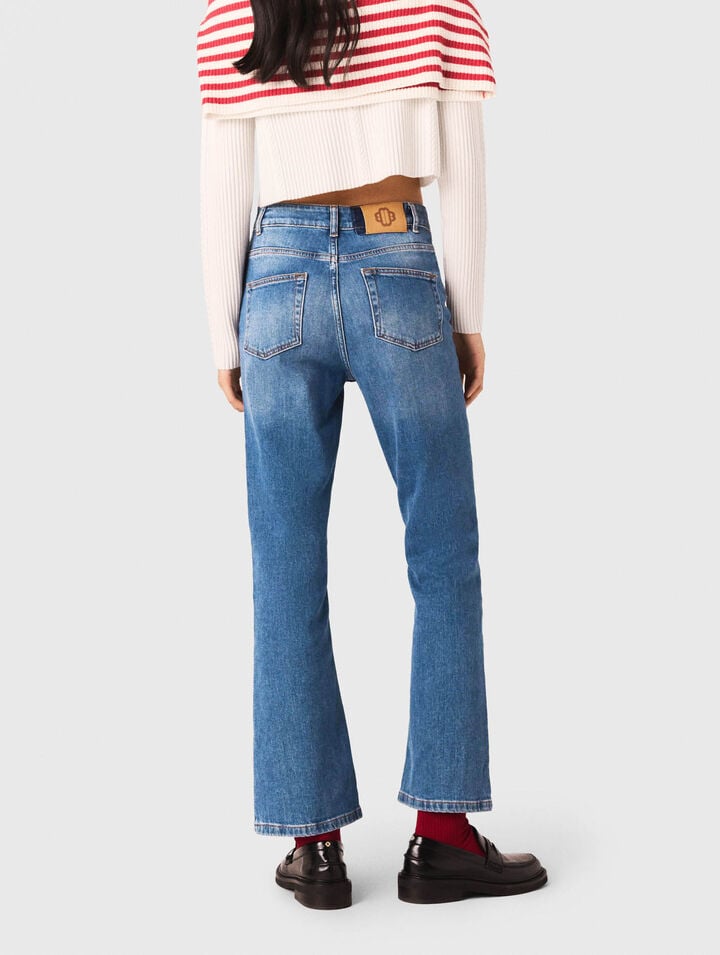 Jean denim à poches