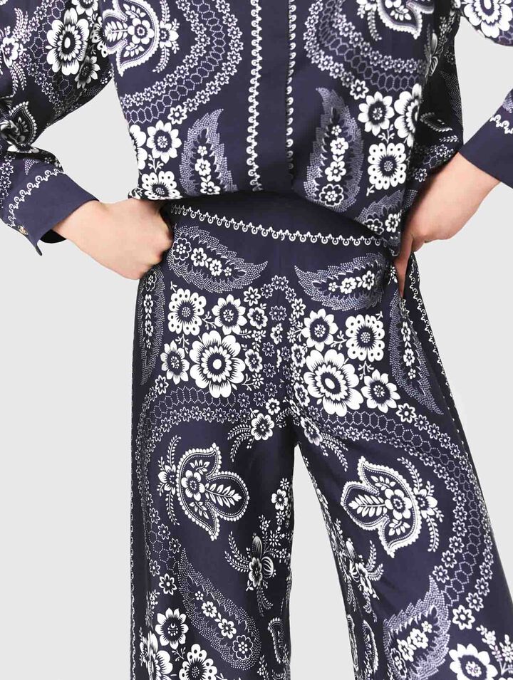 Pantalon fluide imprimé