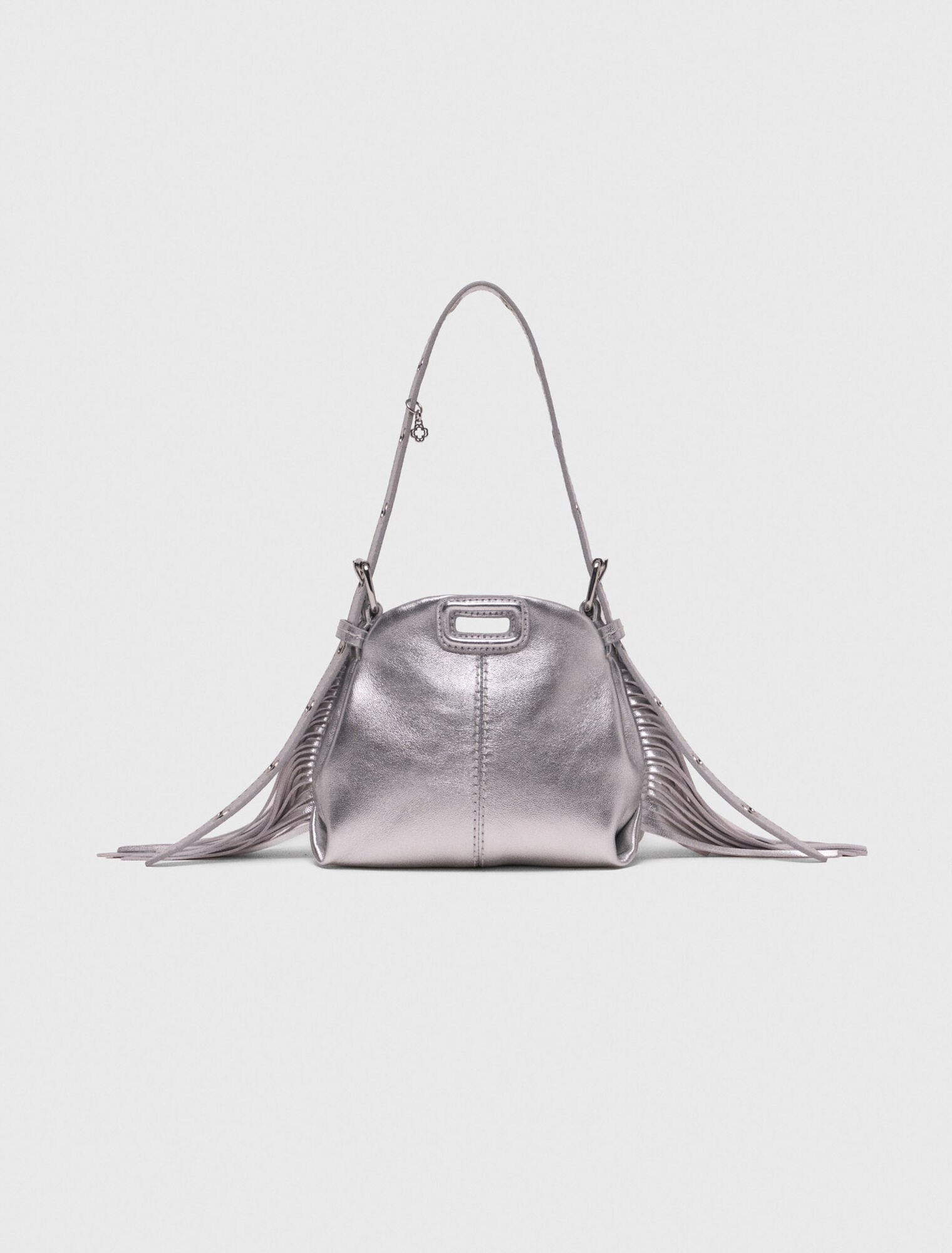 Sac Miss M micro en cuir métallisé