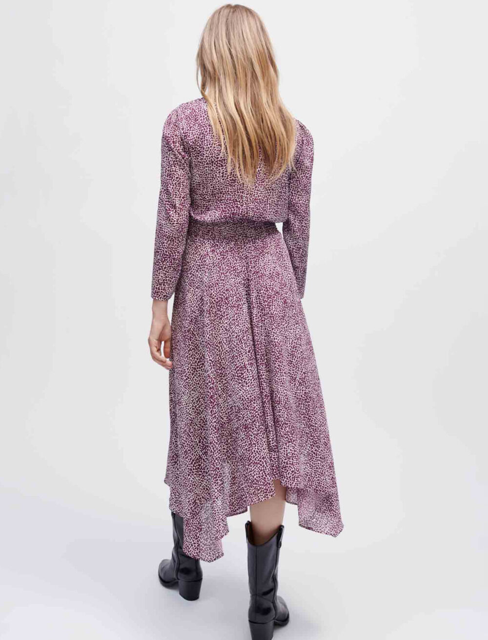 Robe maje asymetrique discount