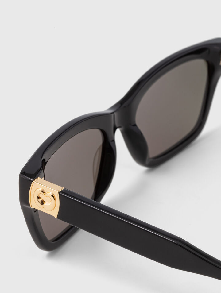 Lunettes rectangles en ac&eacute;tate