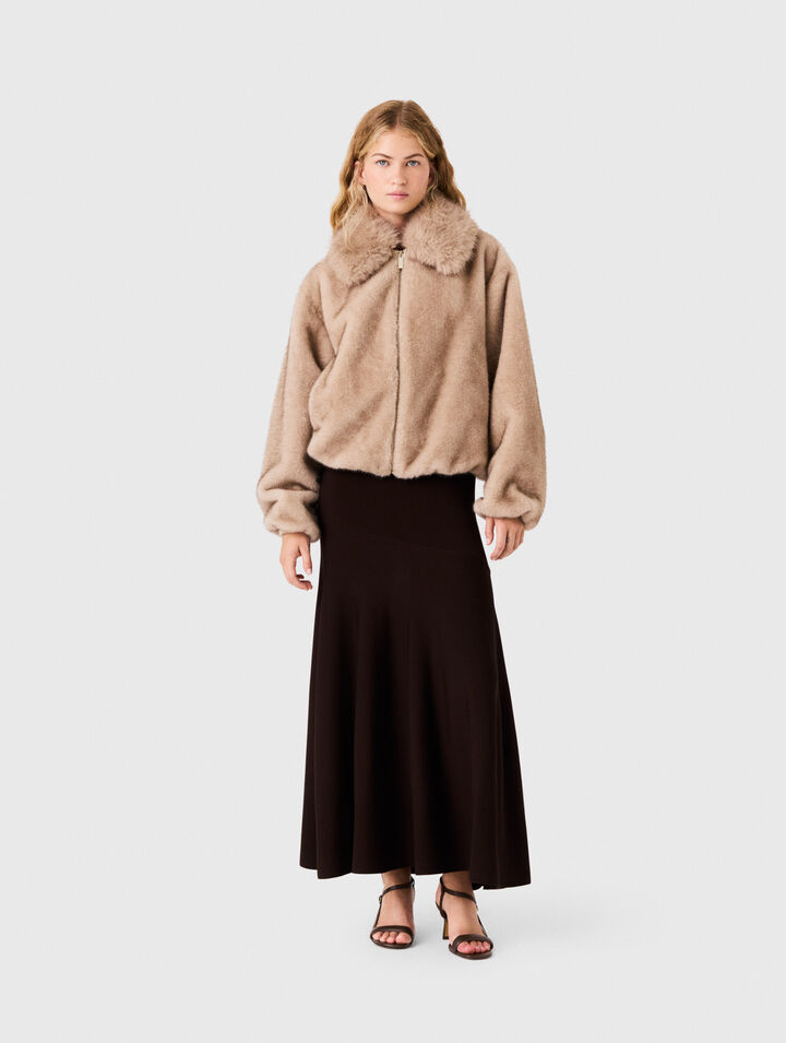 Faux fur jacket