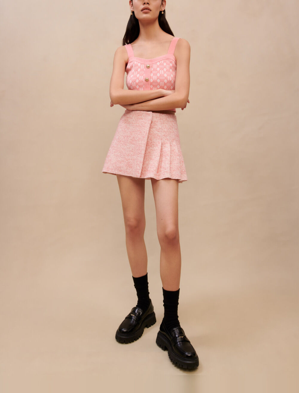 Jupe maje rose top