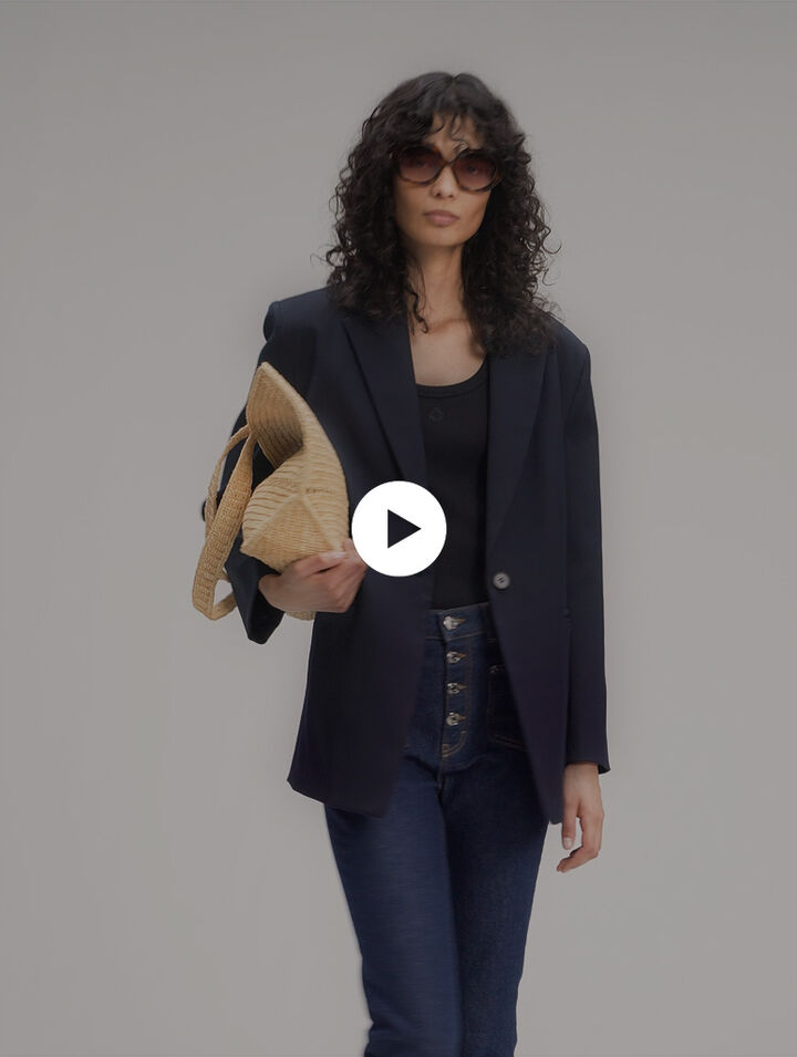 Jean denim à poches
