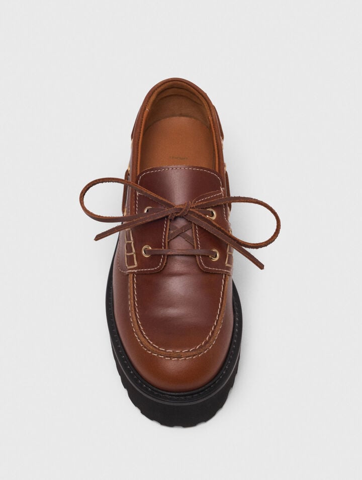 Mocassin bateau avec semelle chunky