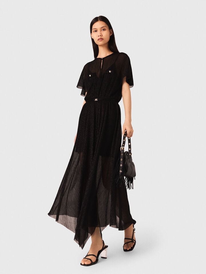 Robe longue métalisée
