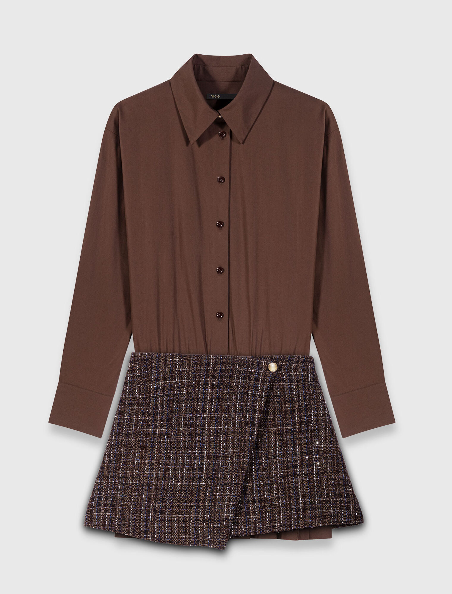 Robe courte deux-en-un