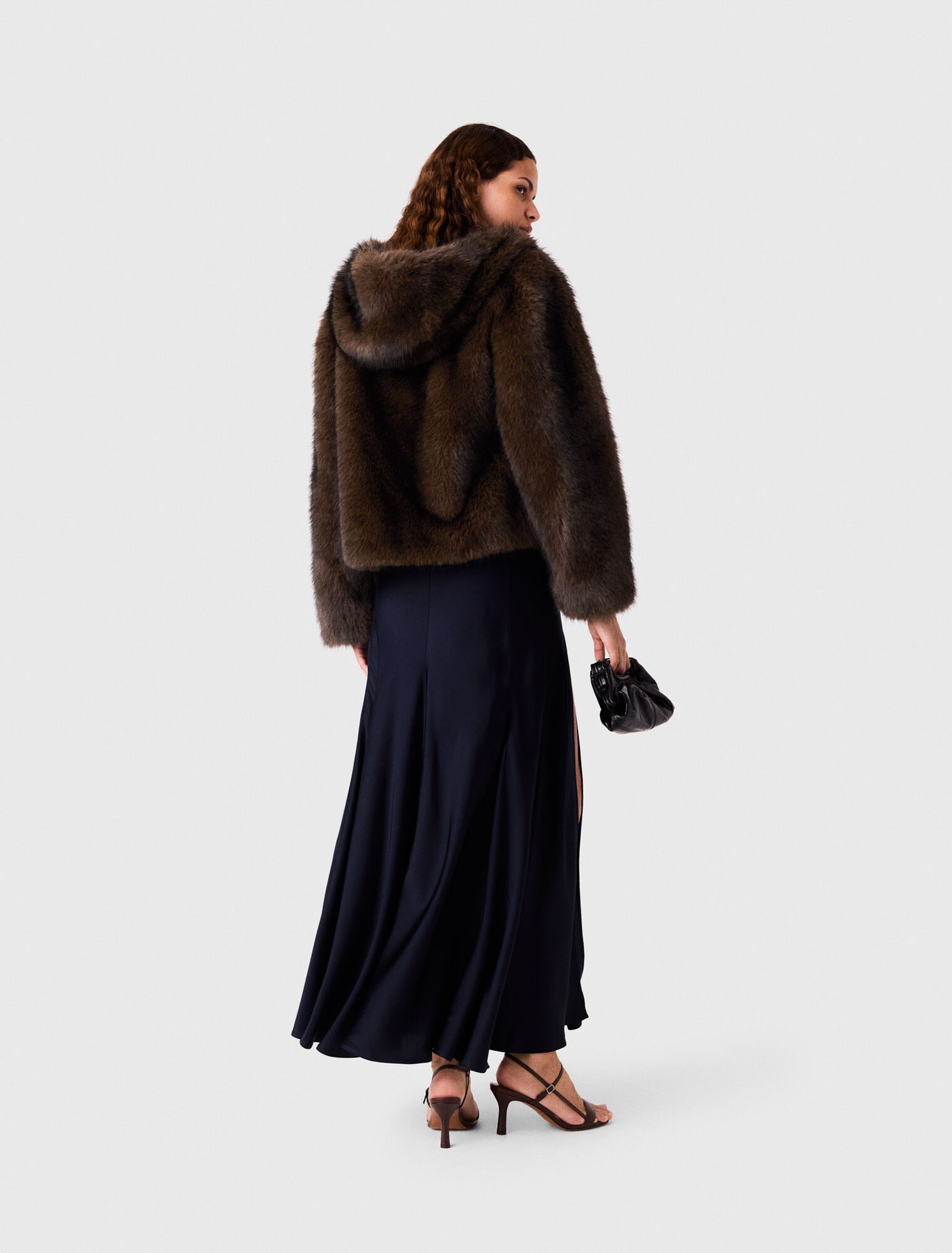 Oversized faux fur jacket