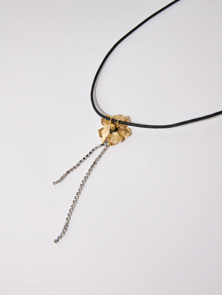 Collier ras de cou fleur