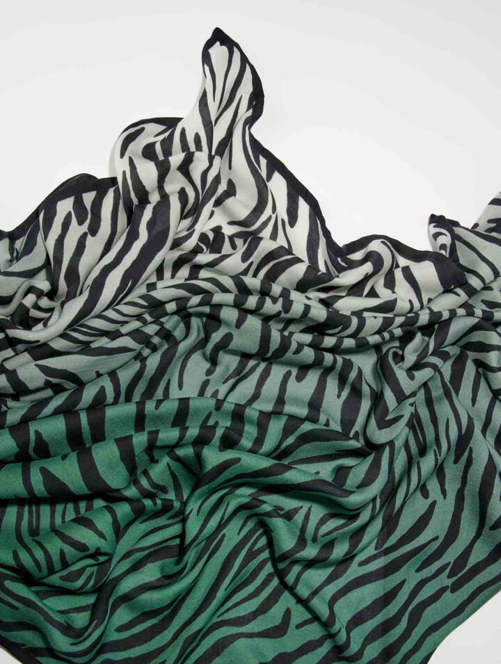 Foulard imprimé zèbre