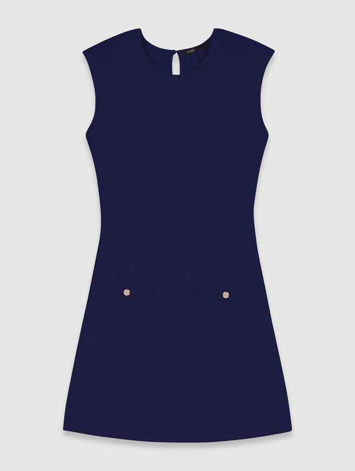Robe courte 2-en-1 en maille