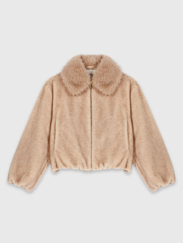 Faux fur jacket