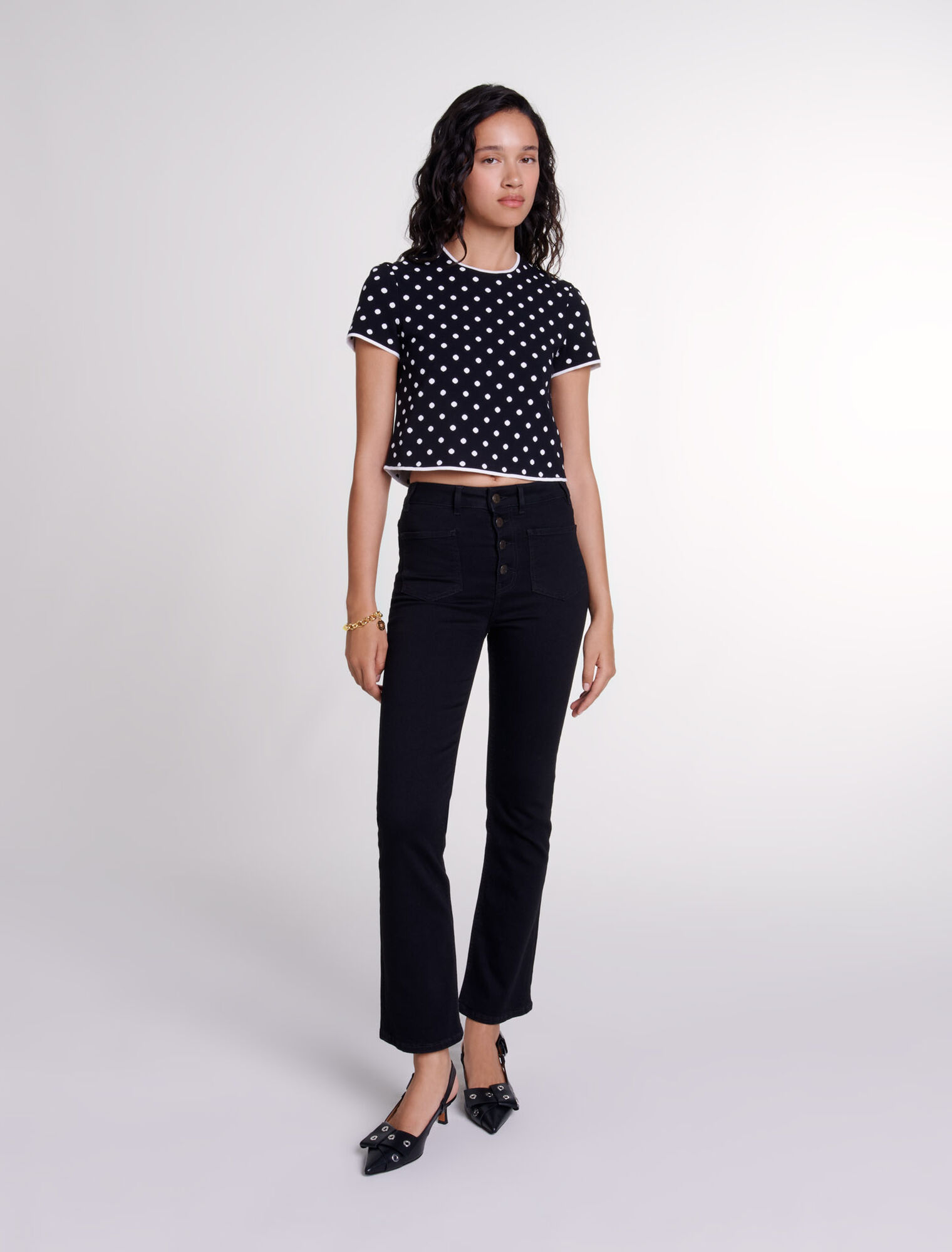 Top en maille jacquard 