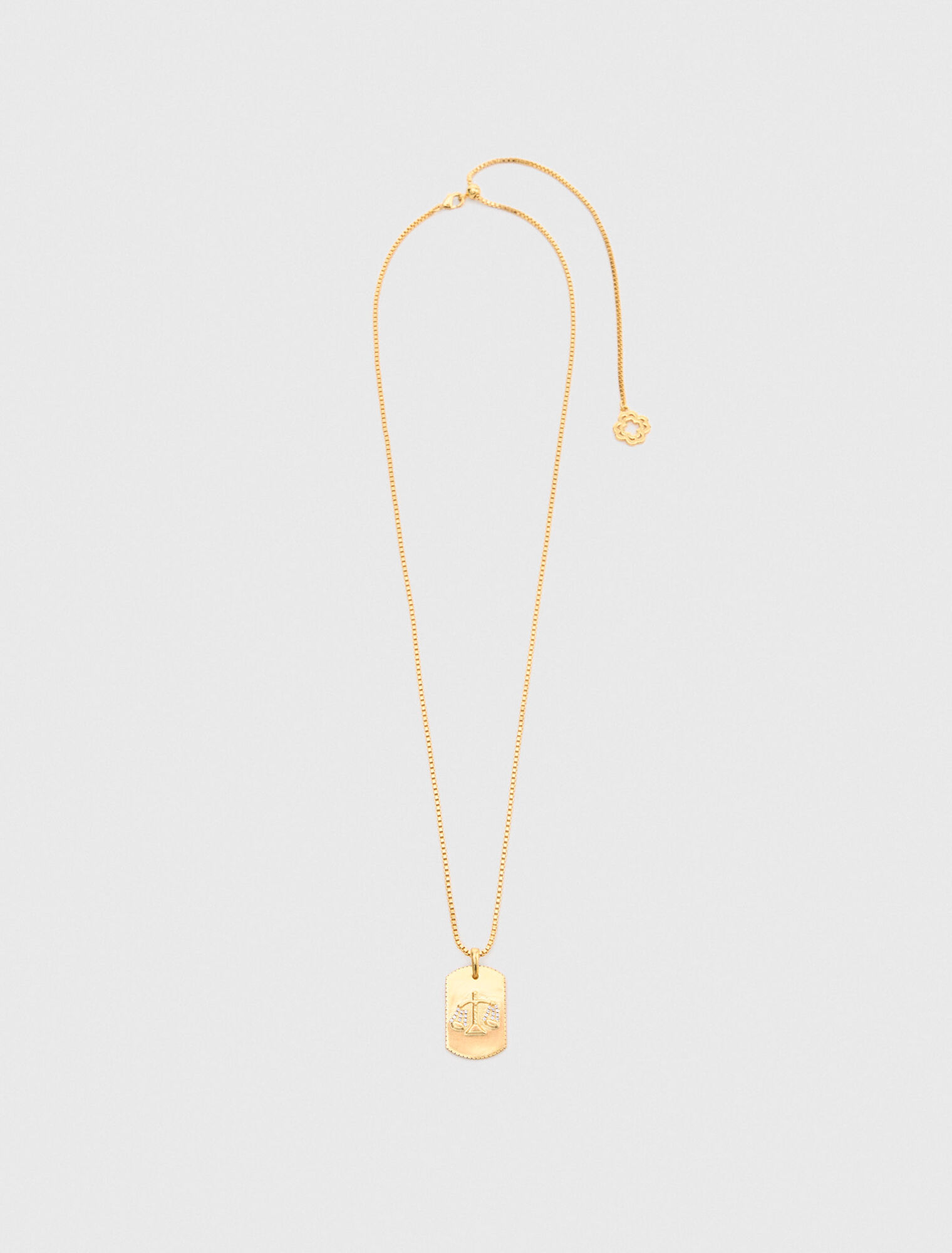 Collier plaque signe du zodiaque