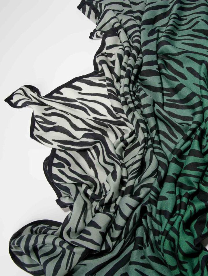 Foulard imprimé zèbre
