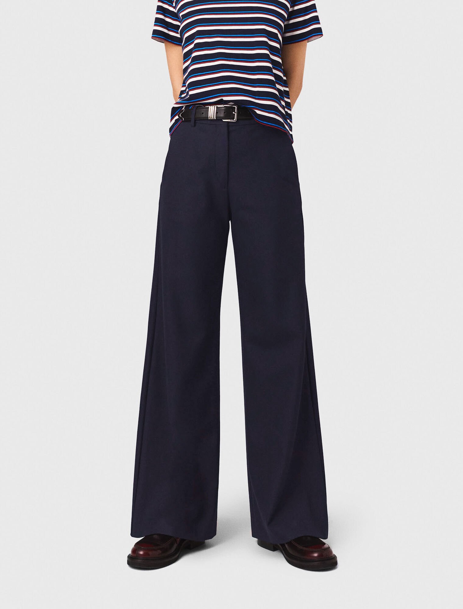 Pantalon de tailleur avec pli