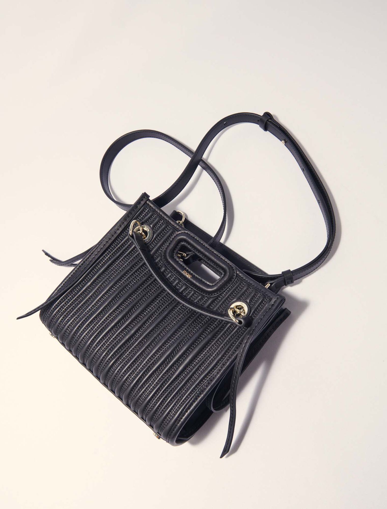 Mini cabas en cuir matelass&eacute;