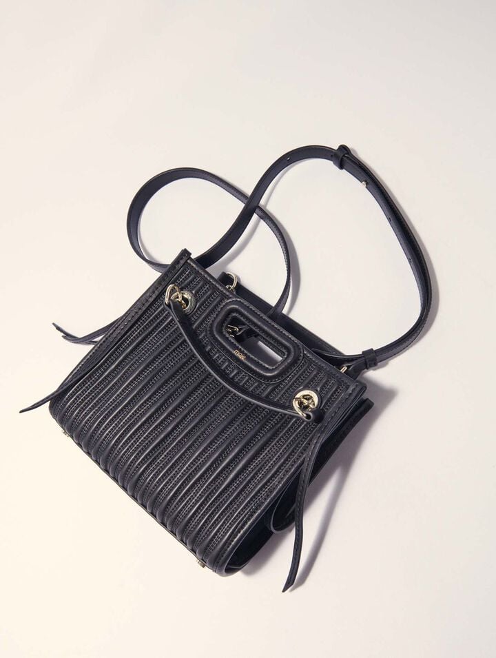 Mini cabas en cuir matelass&eacute;