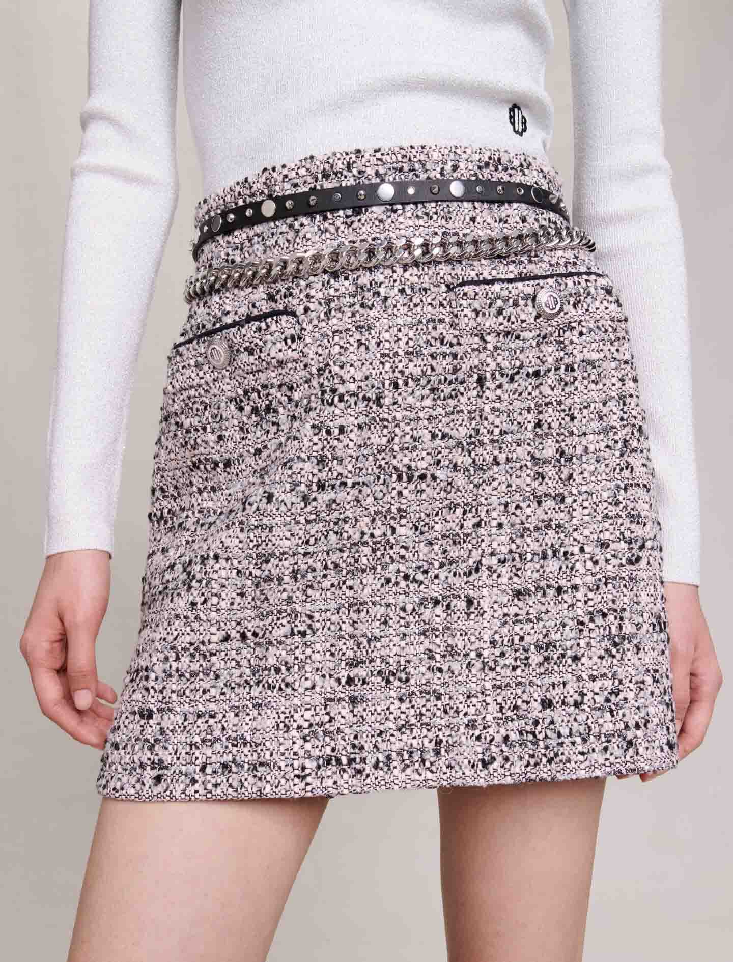 Jupe courte tweed Jupes Shorts Maje