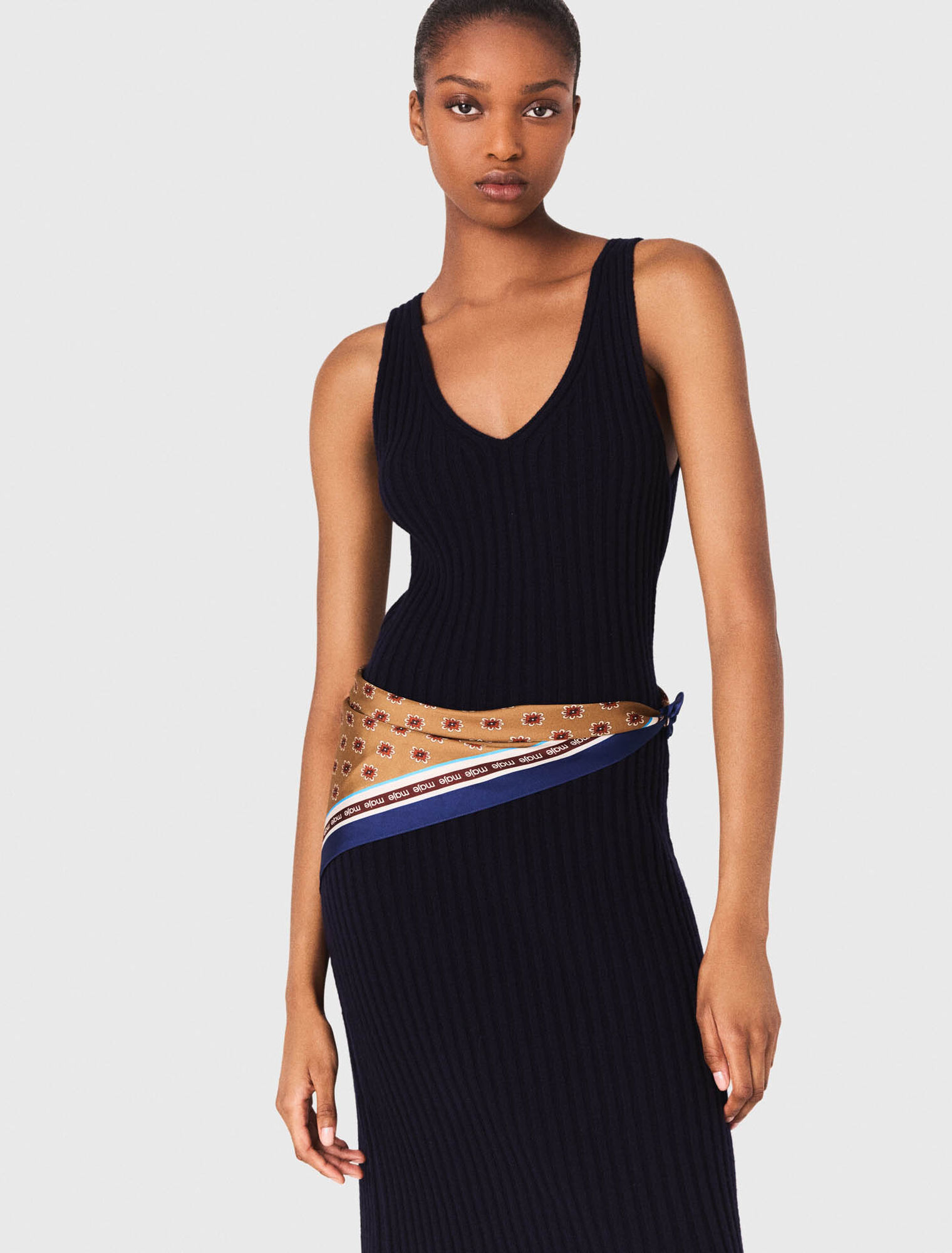 Robe en maille avec pull amovible