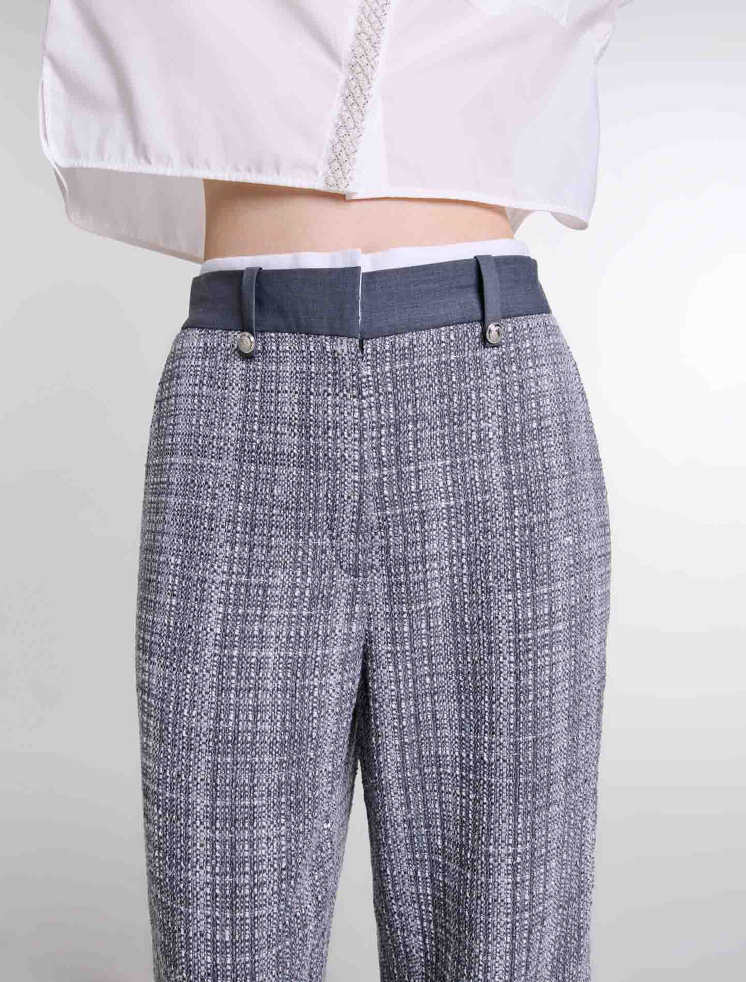Pantalon en tweed